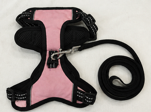 Arnés Clásico para Perro de Nailon Sólido Rosa, Ajustable, Transpirable, Acolchado, Reflectante, Talla Pequeña, Cierre de Hebilla para Perros - Product Image 4