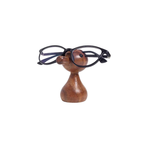 Handmade Natural Wood Color Wooden Animal Shape Eyeglasses Holder Figurine Carved Wood Decorative Glasses Stand Home Office <b>Desk</b> - Product Image 4