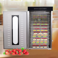 Hoge-temperatuur dehydrator voor vlees & vis, 24-bakjes commerciële droger met maximale temperatuur van 30-90°C ℃   Droogapparatuur