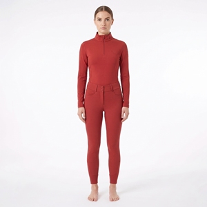 <b>Women</b> Equestrian Breeches Full Seat Silicone Grip High Waist Riding Pants Breathable <b>Stretch</b> Jodhpur <b>Trousers</b> with Pockets - Product Image 2