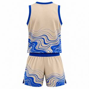 Conjunto de Uniforme de Baloncesto para Hombre, Jersey sin Mangas de Malla Transpirable, Pantalones Cortos con Cintura Elástica, 100% Poliéster de Secado Rápido para Juego en Equipo - Product Image 5