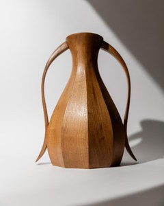Jarrón de Flores Moderno de Madera de Acacia Hecho a Mano TIMELESS CRAFT TS-1064, Decoración de Mesa para Bodas, Decoración Rústica y Elegante para el Hogar - Product Image 6
