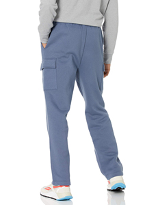Contrast Stitch Details Sweat Pants Men Solid Heavy Weight Fleece Outdoor Casual Sportswear Trousers Bundle New - Product Image 2