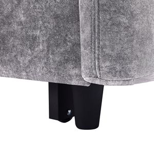 Divano letto estraibile con schienale regolabile da 55,1 pollici, con tasche portaoggetti, 2 cuscini morbidi, porte USB, marca Liv - Product Image 3