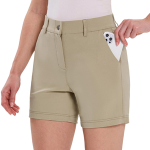 Shorts de Golf para Mujer, Elásticos, de Secado Rápido, Ligeros, con Cierre de Botón, Color Personalizado, Transpirables, con Logotipo Personalizado - Product Image 1