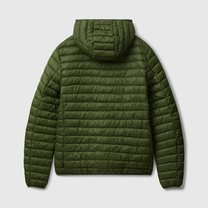 Blouson matelassé d'hiver surdimensionné pour homme, avec capuche, en duvet brillant, style européen et américain, vêtement d'extérieur chaud - Product Image 2