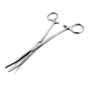 Stainless Steel Hospital Equipment Hemostat Surgical Stainless Steel Reusable Surgical Kocher Forceps Locking Hemostat <b>Clamp</b> - Product Image 1