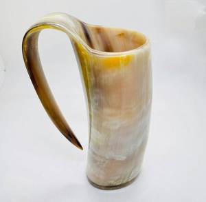 Jarra de cuerno natural ecológica para beber cerveza y vino, también decorativa, para bares, hogares, hoteles y restaurantes, fiestas de boda. - Product Image 2