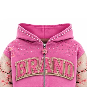 Ensemble de sweats à capuche amples et décontractés en polaire pour couple, doublure chaude d'hiver, pour hommes et femmes, impression personnalisée, vente en gros OEM 100% - Product Image 6