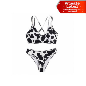 Factory Wholesale Women High Rise Bikini Set Sporty <b>Tummy</b> <b>Control</b> Bathing Suit Ready To Ship High Waist Women Bikini Set Solid - Product Image 1