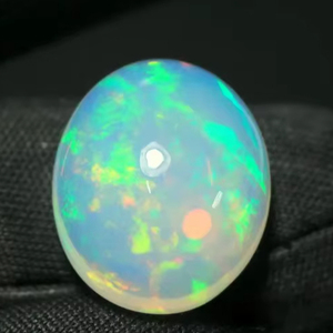 Welo Natural Ethiopia Opal Gemstone 6.55 CT Oval Cabochon <b>Fire</b> & Color Play Jewelry Third Party Certified - Product Image 1