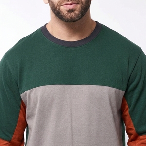 T-shirt à manches longues en coton naturel pour homme, t-shirts élégants à col rond, vente en gros de t-shirts thermiques pour homme avec impression de design personnalisé - Product Image 5