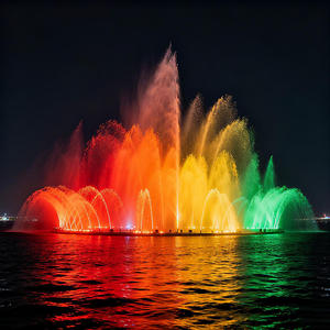 Fuentes de Agua para Jardín con Luces LED de Colores Cambiantes, Pequeña Fuente Musical con Chorro Directo - Product Image 4