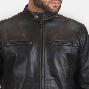 Manufactures <b>Men's</b> Winter <b>Leather</b> <b>Jacket</b> Custom Logo Best Selling Slim Fit Custom Design Fashionable <b>Men</b> <b>Leather</b> <b>Jackets</b> - Product Image 5