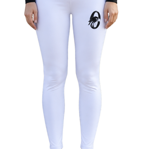 Pantalon d'équitation blanc pour femme, taille haute, extensible, avec grip aux genoux, pour l'entraînement et la compétition - Product Image 3