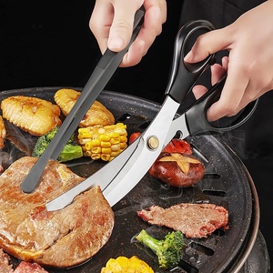 ชุดเครื่องมือบาร์บีคิวญี่ปุ่นแบบมืออาชีพ2023 2ชิ้นผ้ากันเปื้อนทำจากสแตนเลสคุณภาพสูงแหนบสำหรับย่างบาร์บีคิว - Product Image 3