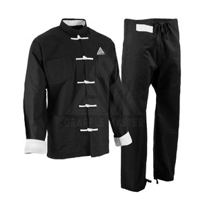 ออกแบบโลโก้ตามสั่ง MOQ ต่ำ ชุดกังฟู วัสดุสำหรับชุดทีมศิลปะการต่อสู้ ชุดกังฟู - Product Image 1