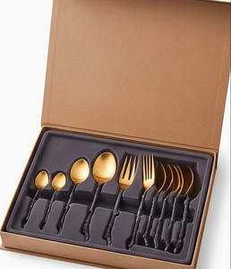Juego de cubiertos vintage con mango de rama, chapado en oro, de metal, para bodas, colección de vajilla, diseño duradero - Product Image 6