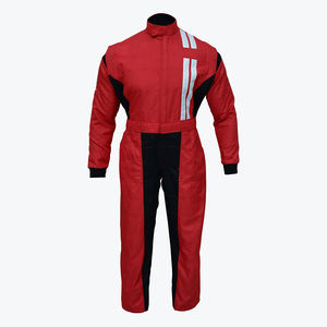 Traje de Carreras de Karting Unisex Rojo Impermeable y Transpirable de Talla Grande Personalizado de la Mejor Calidad, Ropa Deportiva de Poliéster/Nailon - Product Image 1