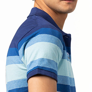 Customizable Short Sleeve Men's Stripes Design POLO T-Shirts Wholesale Golf Jerseys Shirt Turn Down Collar Tennis Shirts Male - Product Image 5