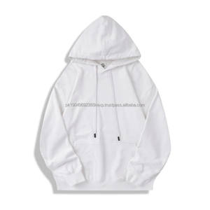 Sweat-shirt à capuche unisexe en molleton français 100% coton, personnalisable avec logo, uni, ample, décontracté - Product Image 3