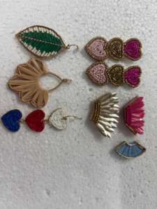 Boucles d'oreilles pendantes faites à la main en verre soufflé, imitation perle, forme cloche, légères, style vintage, bijoux de mode pour soirée - Product Image 2