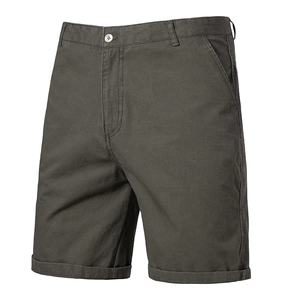 กางเกงขาสั้นใส่เล่นกอล์ฟสีเบจ8สีผ้าคอตตอนลำลองกางเกงยาวถึงเข่าสำหรับนักธุรกิจฤดูร้อนแนวสตรีทสไตล์อเมริกันคลาสสิก - Product Image 5