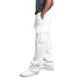 Nouveau pantalon de jogging personnalisé en coton French Terry, coupe ample, jambe large, style droit ou évasé, pour homme - Product Image 2