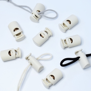 Custom Printed Logo Plastic <b>Stopper</b>/Cord Locks Eco-Friendly Nickel-Free Durable Plastic Rice Resin Cylinder Cord Lock - Product Image 5