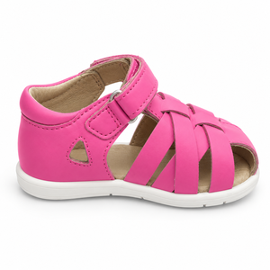 Sandales d'été légères et antidérapantes pour bébés filles, roses, à brides croisées, avec soutien de la voûte plantaire, à fermeture auto-agrippante, pointures 13-24 mois - Product Image 5