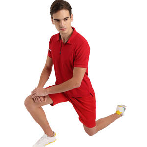 Ensemble décontracté 2 pièces pour homme : polo et short en fibre de bambou 100 % respirant avec taille élastique - Product Image 3