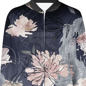 High performance Creative Lifestyle Women Printing Varsity <b>Jackets</b> Soft Casual Apparel For Modern Everyday Wardrobe Use - Product Image 3