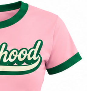   Camiseta gráfica Sisterhood Pink Ladies de manga corta con cuello redondo y diseño de letras Sisterhood, camiseta informal inspirada en la hermandad para el verano - Product Image 3