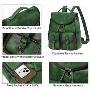 Oem Service Top Selling Leather <b>Backpacks</b> Bulk Quantity Leather <b>Backpacks</b> Low Moq Leather <b>Backpacks</b> - Product Image 3