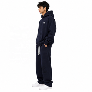 Conjunto de Sudadera con Capucha y Pantalones Deportivos Extra Grandes para Hombre, con Interior Suave Cepillado, Costuras Minimalistas, OEM - Product Image 2