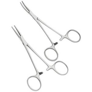 Pinzas Curvas para Arteria Crural de 14 cm, Instrumento Quirúrgico Hemostático, Certificado CE, Manual, Clase I - Product Image 1