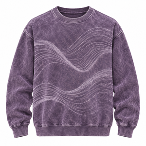 e <b>Sweatshirts</b> & Hoodies Heavy 380G Eco-Friendly High Quality <b>Vintage</b> Style <b>Oversized</b> Winter Men's Acid Wash Fleec - Product Image 6
