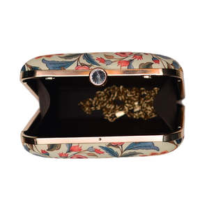 Pochette élégante à imprimé floral ethnique pour femmes, idéale pour les occasions formelles et festives - Product Image 3