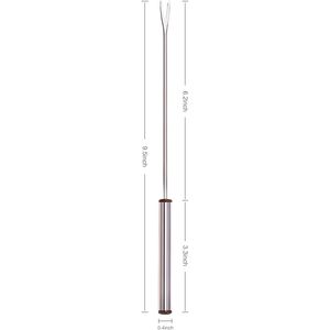 Set di 12 Forchette Colorate per Fonduta di Formaggio, Bastoncini in Acciaio Inox da 24 cm per S'mores con Manico Resistente al Calore per Cioccolato - Product Image 2