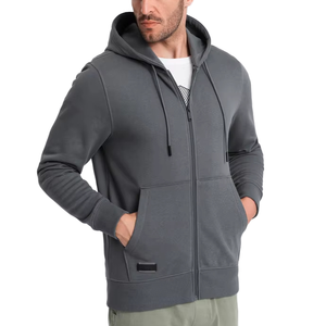 Unisex Polyester/Cotton Custom Printed Zipper-Up Hoodies Autumn 300g <b>Thick</b> <b>Fleece</b> Regular Fit High Quality OEM Service - Product Image 1