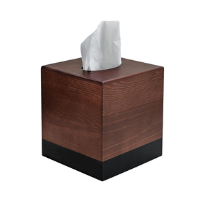 Boîte à mouchoirs en bois de haute qualité, couvercle de boîte à mouchoirs en forme de cube pour salle de bain, chambre à coucher, table à manger, en provenance du Vietnam - Product Image 1
