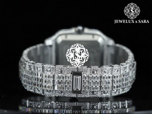 Reloj de Diamantes Moissanite de Alta Calidad con Incrustaciones de Diamantes, Estilo Hip Hop con Números Arábigos, para Uso Casual y Formal, para Suministro al por Mayor - Product Image 2