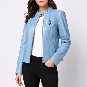 Chaqueta de cuero premium para mujer que ofrece un uso cómodo, un aspecto clásico y un estilo versátil para cualquier ocasión informal. - Product Image 1