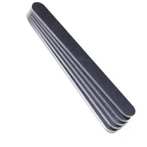 Stainless Steel Square Double Sided Nail <b>Files</b> Anti-Slip Handle Professional Manicure Pedicure Tool Leather <b>Case</b> Premium Quality - Product Image 3