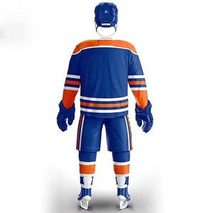 Créez votre propre uniforme de hockey sur glace respirant à col en V et à manches courtes, 100% polyester, best-seller - Product Image 4