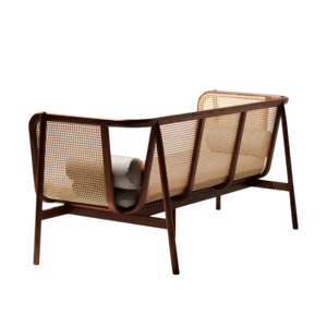 Sofá Lounge Moderno de Madera y Ratán, Muebles de Interior y Exterior para Villas y Resorts de Lujo - Product Image 4