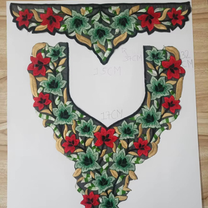 Parches de Lona Bordados Elegantes para Mujer, Bordado Floral de Inspiración Vintage, Ligeros, Hechos a Mano para el Verano - Product Image 2