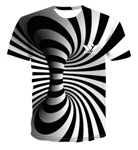 T-shirt Nera da Uomo con Stampa Digitale <span class=keywords><strong>Lupo</strong></span> che Urla alla Luna, Manica Corta, Casual, Girocollo, in Tessuto Jersey, Vestibilità Regolare - Product Image 6