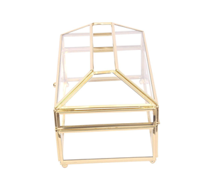 กล่องกระดาษทิชชูแก้วทำจากโลหะคุณภาพสูงสำหรับตกแต่งบ้าน ตกแต่งสำนักงาน ตกแต่งที่เก็บเครื่องประดับ - Product Image 4