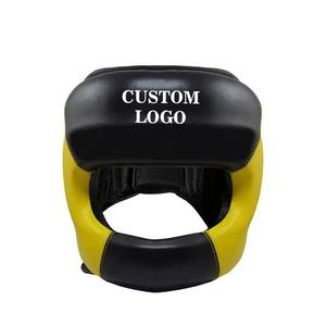 Protector de cabeza de cuero sintético duradero, ajuste cómodo, protección para boxeo, kickboxing, entrenamiento de MMA - Product Image 1